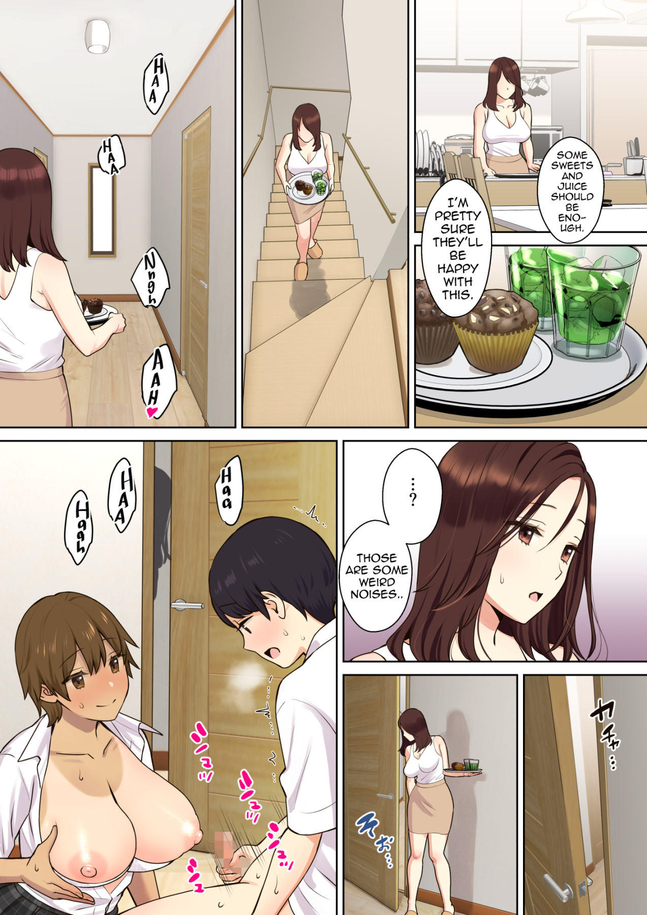 Hentai Manga Comic-A Story About a Boy Getting His Virginity Stolen by His (Girl) Friend's Mom 1-Read-10